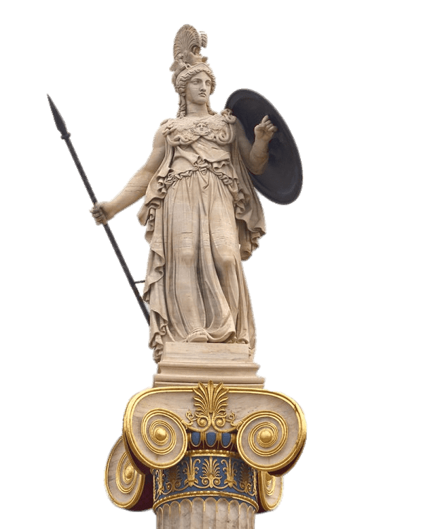 Athena goddess statue